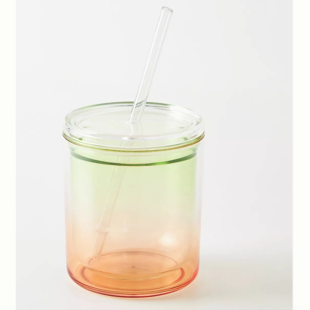 Anthropologie Blythe To-Go Tumbler - lime & melon